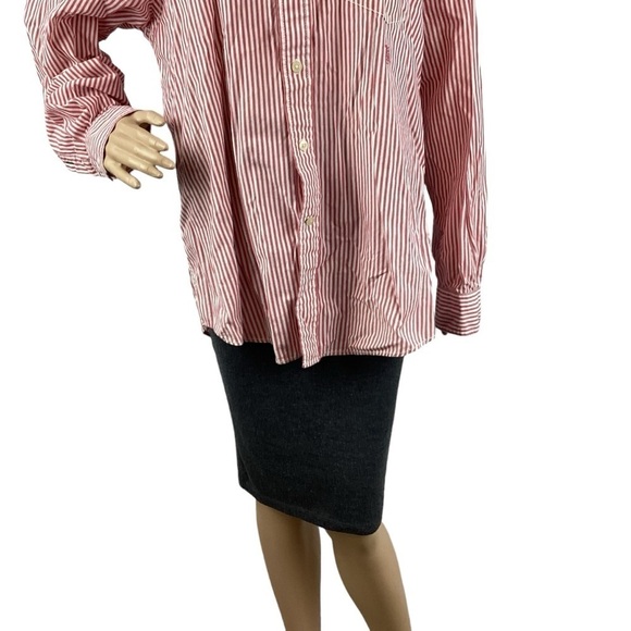 Tommy Hilfiger Button Down Top Size L Multicolor Stripe - Picture 3 of 7